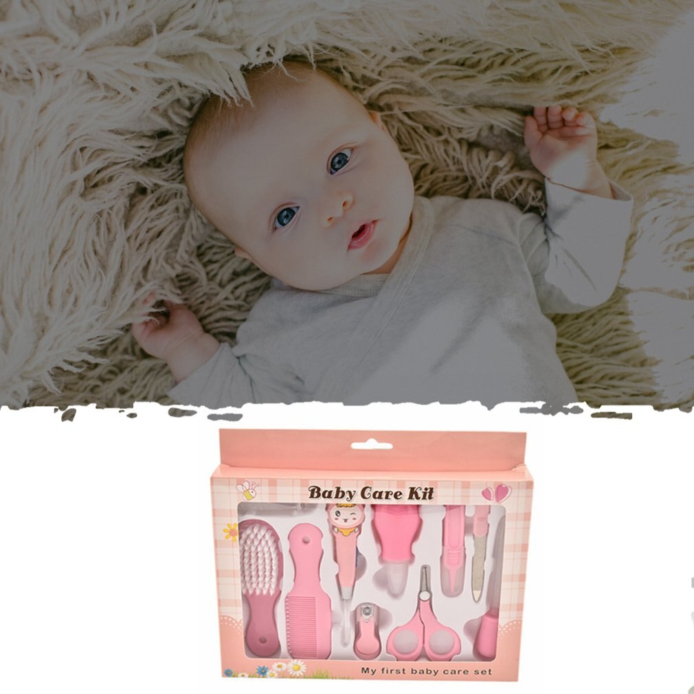 Mère et bébé fournitures neutre/bébé soins boîte enfants coupe-ongles bébé soins ciseaux Comb10Pcs ensemble