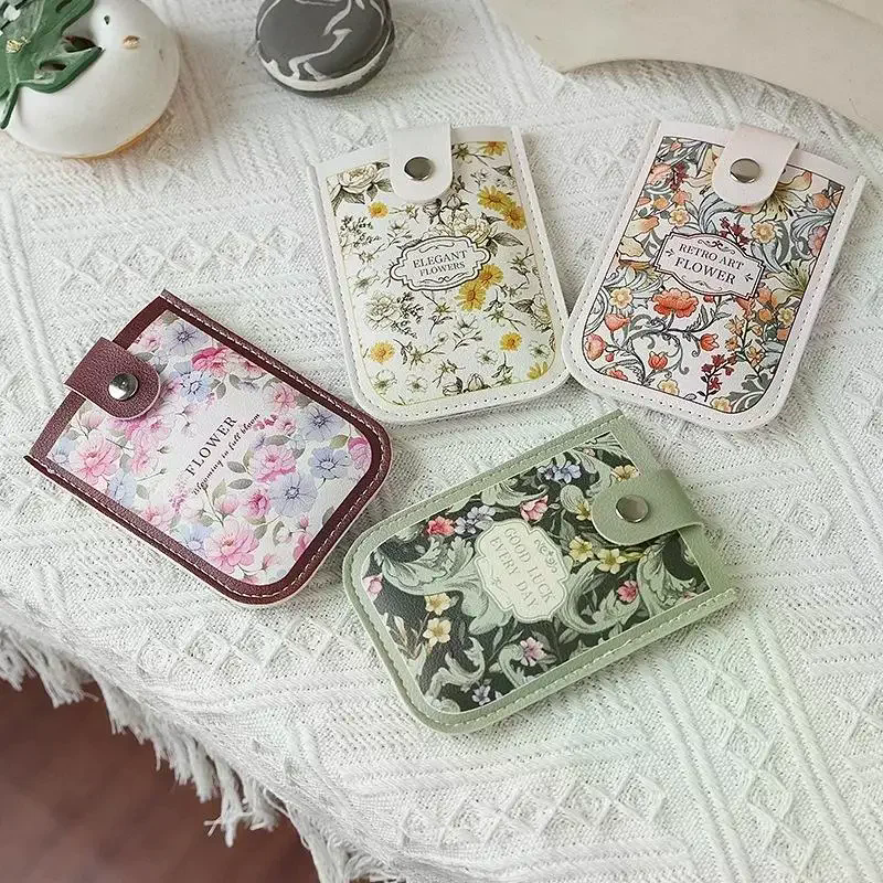 Portatarjetas extraíble Adorable portátil con múltiples ranuras para tarjetas: tarjeta de identificación, tarjeta bancaria, organizador de tarjetas de autobús para mujeres