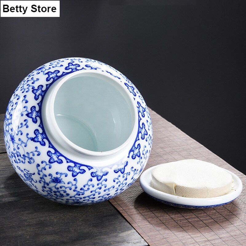 Cilindrische Draak Keramische Thee Caddy Reliëf Bloem Verzegeld Opslag Jar Huishoudelijke Snoep Moer Opslag Jar Container Art Decoratie