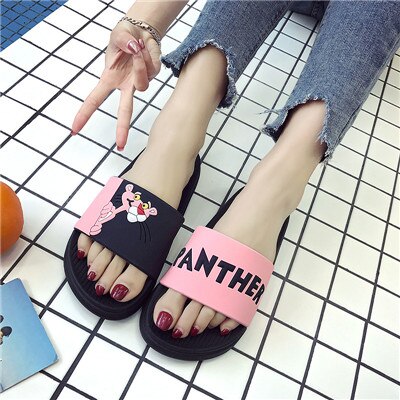 Lluumiu sommartofflor damskor badtofflor inomhustofflor flip flops badrum sommartofflor duschtofflor dam: Rosa / Eur 36 -  asien 37