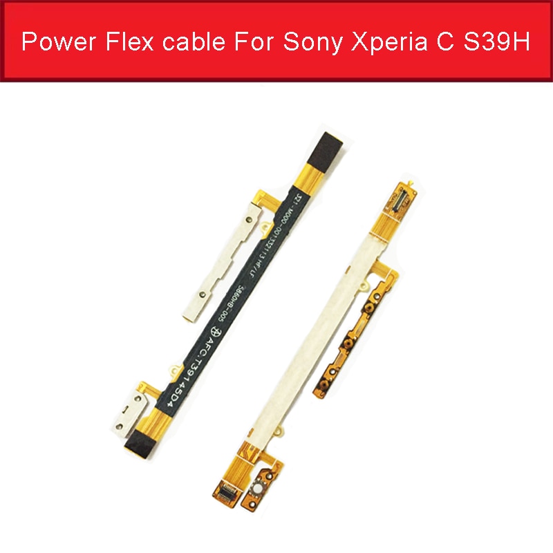 Power on off knop Flex kabel Voor Sony Xperia C S39H S39C C2304 C2305 Volume up down button & camera schakelaar knop Flex kabel