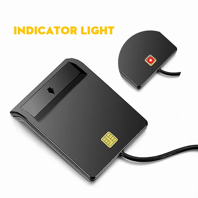 Lector de tarjetas inteligentes cac Rocketek USB 2,0, ID, tarjeta bancaria, conector clonador de tarjetas sim, adaptador de lector de tarjetas, accesorios para ordenadores portátiles pc