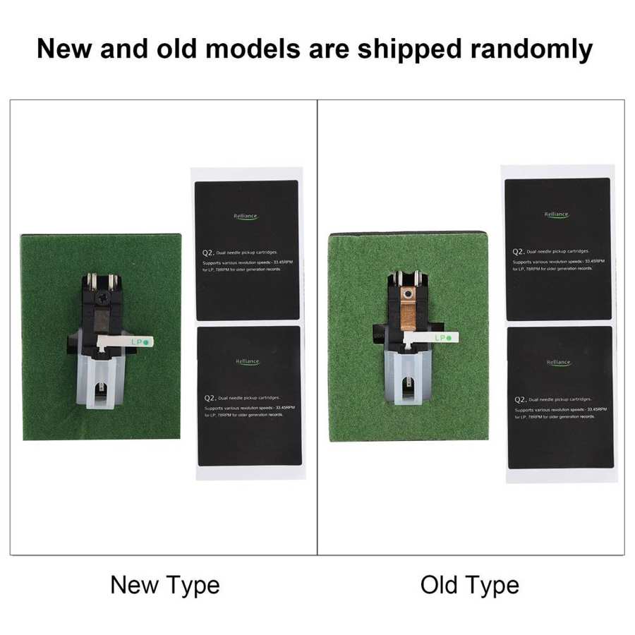 Turntable Cartridge Accessories Dual Needle Stereo Stylus Electromagnetic Phonograph Head Stylus for Record Player Accessory