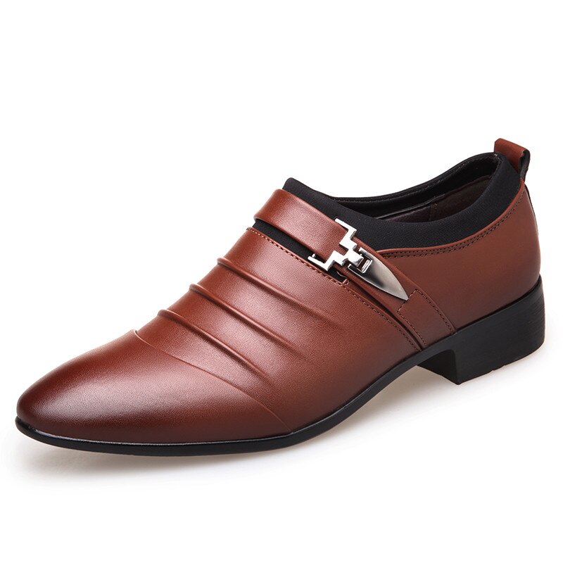 Kleid Schuhe Geschäft Angelegenheiten Oxford Hochzeit Schuhe spitze zehen abdeckung männer der schuhe PU Leder Herren Formale Schuhe 99781: Schokolade / 10,5