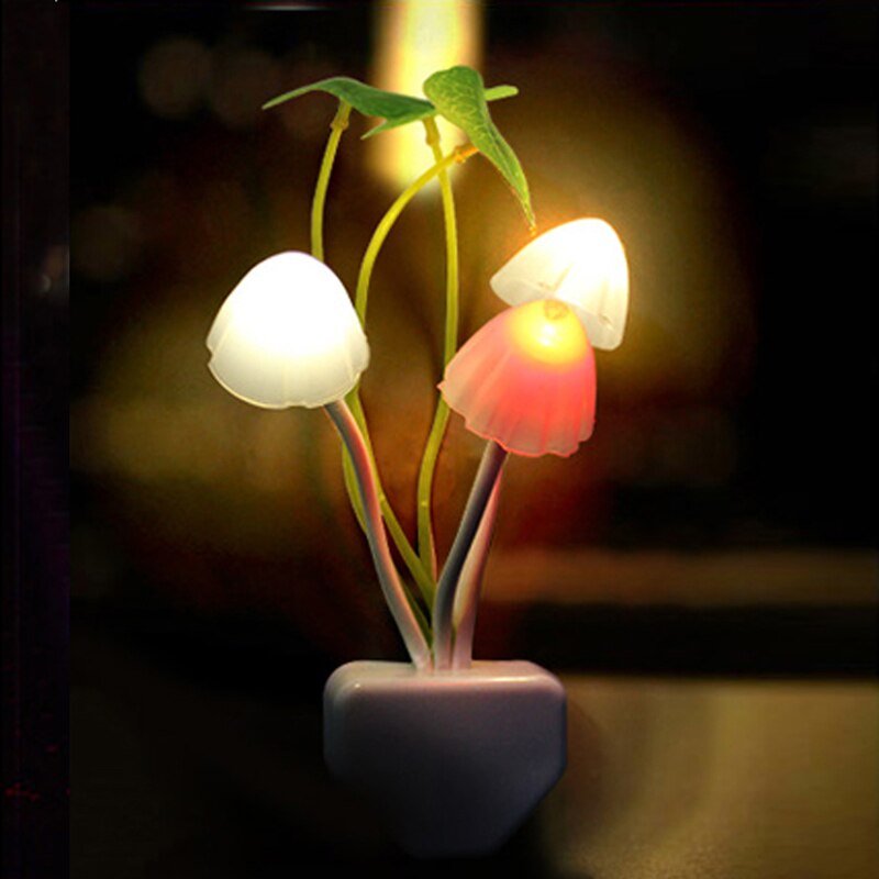 BOCHSBC Art Deco Licht Controle LED Verlichting Kleurrijke Veranderen Paddestoel Nachtlampje voor Slaapkamer Gang Gangpad Kinderkamer Muur lamp