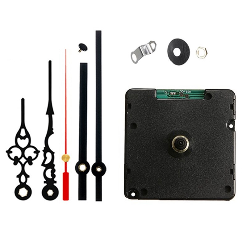 Silent Radio Controlled DIY Clock Movement Mechanism DCF Signal Clock With 2 Sets Hands Repair Parts Replacement