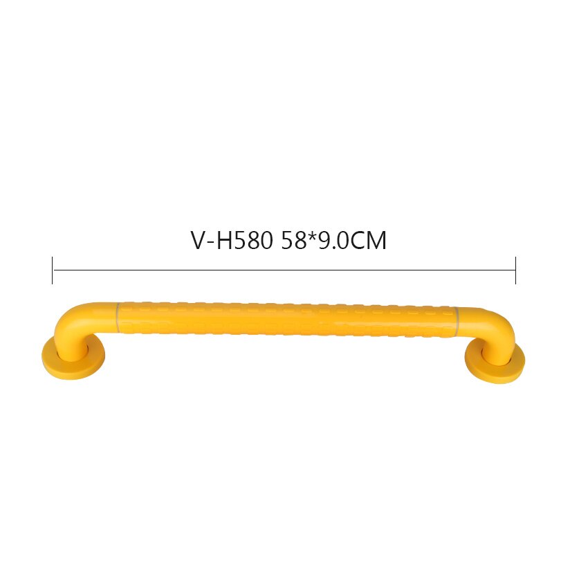 SVAVO barre d'appui d'assistance de sécurité I forme ménage Balance murale lumineuse douche toilette aide barre d'appui pour salle de bain: 580mm-Yellow