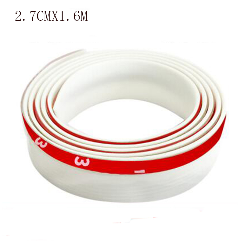 Car 1.6m rubber roof gap filling waterproof sealing strip for Renault Megane 2 3 Duster Logan Clio 4 3 Laguna 2 Scenic Sandero: white