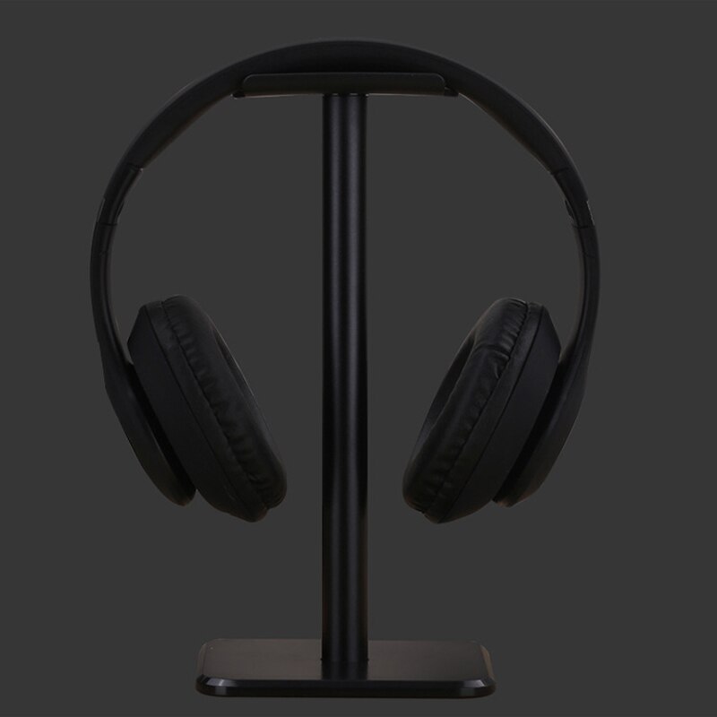 Headsets Stand Headphones Table Holder Classic Earphone Stand With Aluminum Support Bar Headrest Desk Holder Stand: black