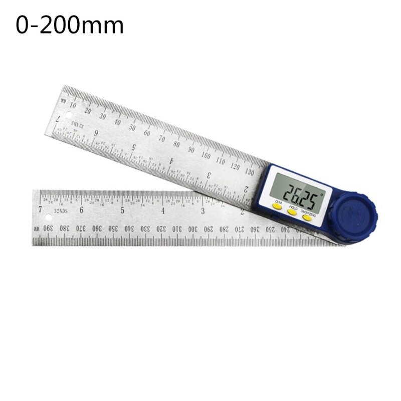 2 in 1 200/300mm Stainless Steel Digital Meter Angle Inclinometer Ruler Electron Goniometer Protractor Angle Finder