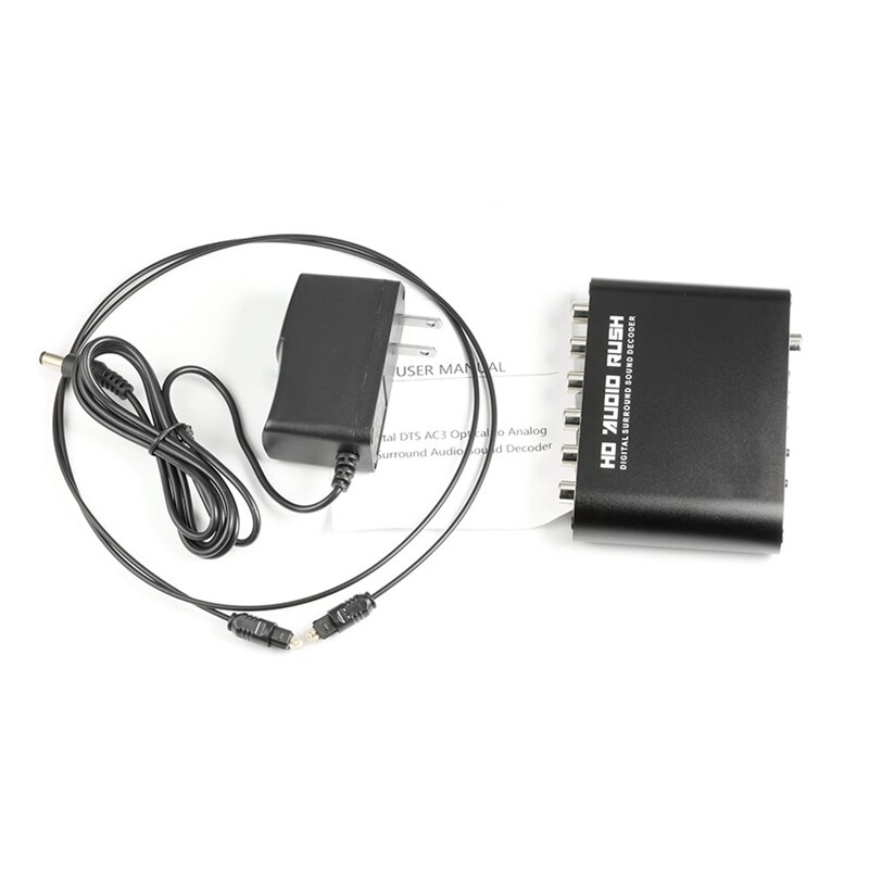 RCA Optical Digital Amplifier Analog Converte Amplifier HD Audio 5.1 CH Audio Decoder Coaxial