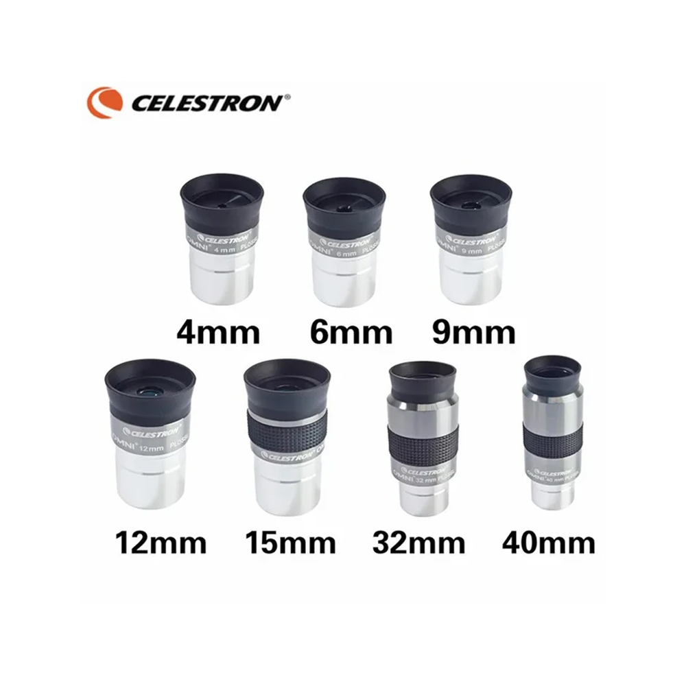 Celestron Omni 4mm 6mm 9mm 12mm 15mm 32mm 40mm y 2x ocular y lente Barlow telescopio astronómico de Metal totalmente multicapa