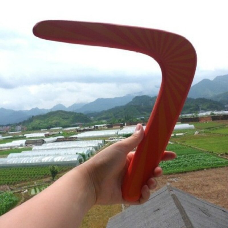 Rückblick V Geformt Boomerang Holz Werfen und Fangen Fliegen Rabatt freundlicher Spielzeug draussen-Spiel Ich bin Freien Sport Spielzeug Interaktive Requisiten