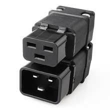 LZ-20-T1/T2 16A 250V Black IEC C19 C20 Male Plug Rewireable DIY Power 3-pin Socket