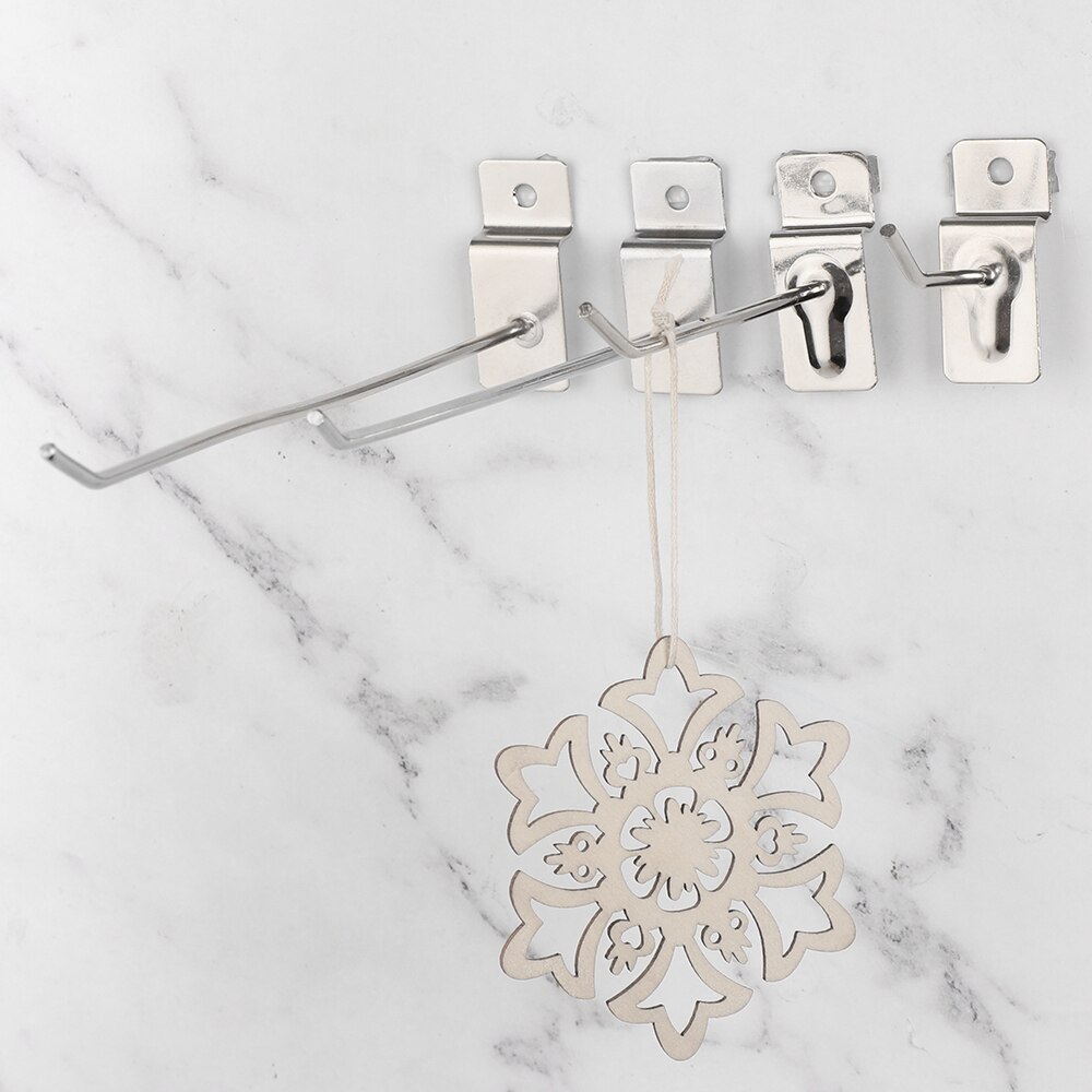 5 stk gittervæg metal display kroge opbevaringsstativer detail butik pind sikkerhedsvarer hylde netholder hænge passer panel pegboard krog