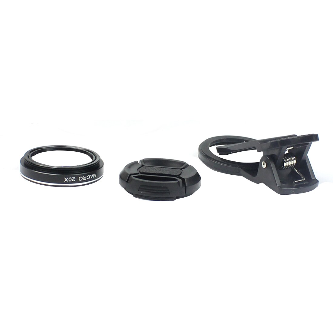 1x Smartphone Camera Lens Filter Set 37Mm Clip 15X 20X Groothoek Macro Nd Uv Ster Lijn Cpl Optische glas Voor Mobiele Mobiele Telefoon: 20x Macro Lens Set