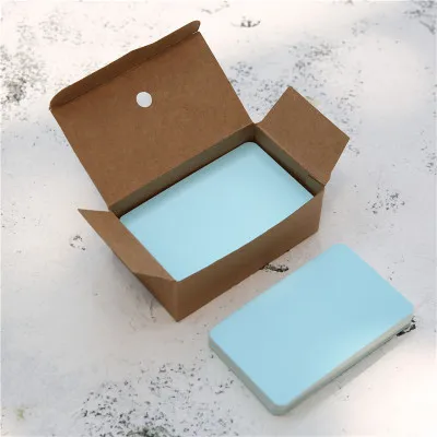 1 box Black Cards White Blank Retro DIY Kraft Paper Blank Card DIY Graffiti Word Cards Greetings Vintage Card: Blue