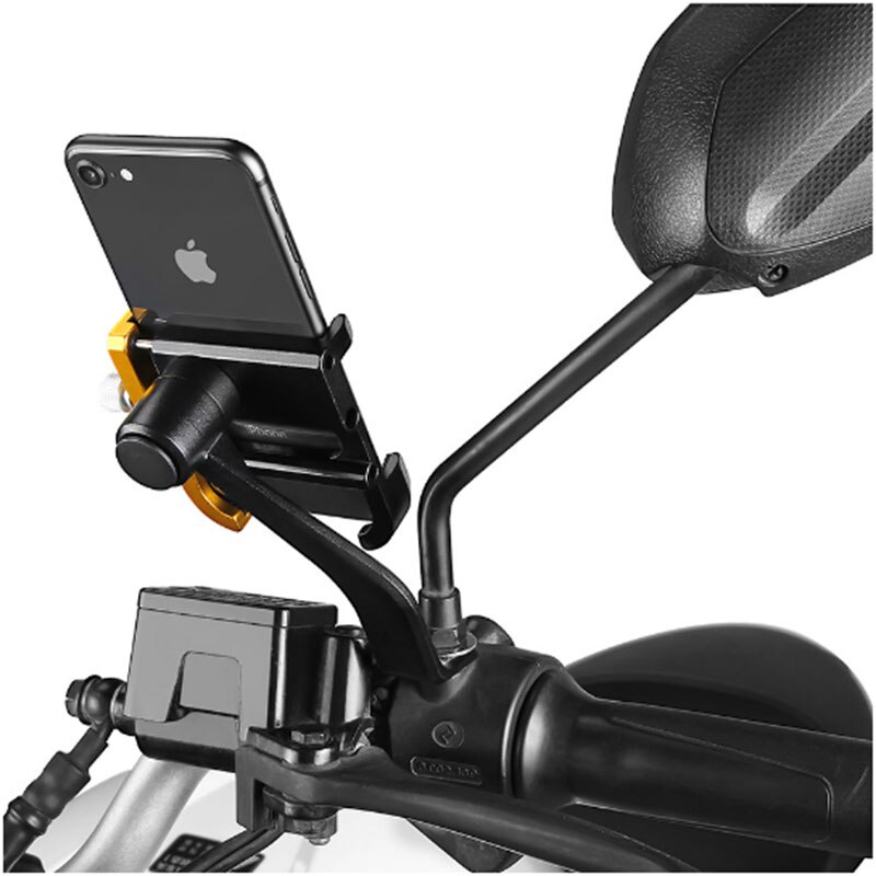 Giyo Aluminium Motor Mobiele Telefoon Houder Universele 2.17-3.94 Inch Mobiele Telefoon Stand Verstelbare Motorfiets Ondersteuning