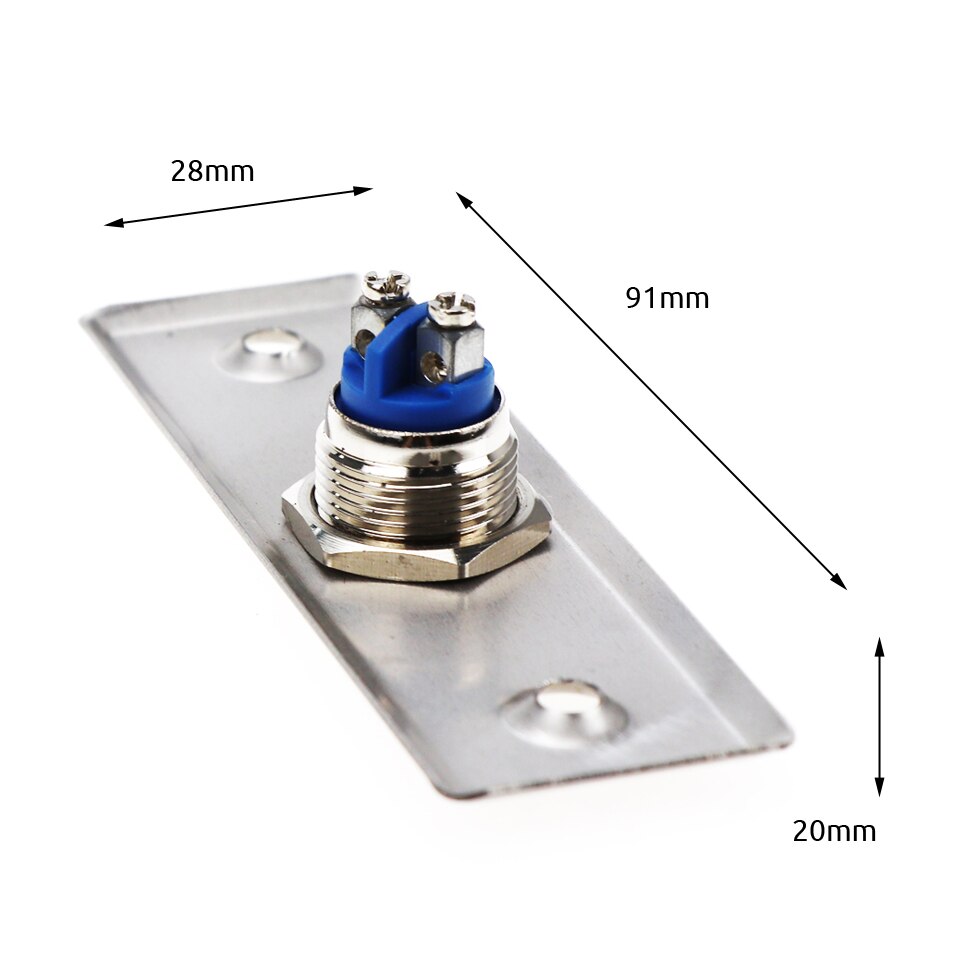 91x28mm Stainless Steel Door Bell Push Button Switch Touch Panel For Access Control Door Switch Slim Exit Push Release Button