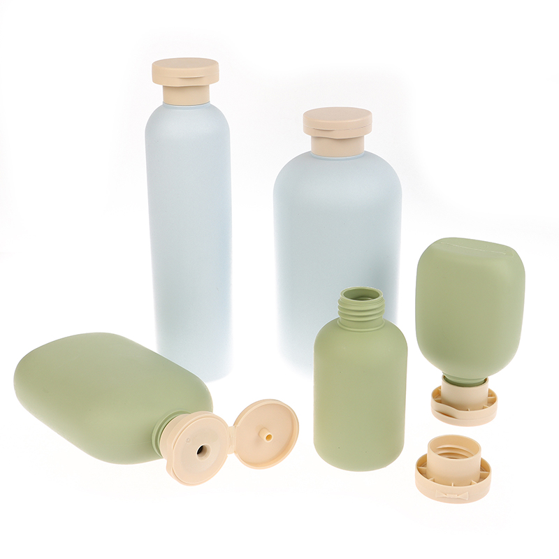 1pcs 100ML-500ML Avocado Green Plastic Shampoo Shower Gel Foaming Soap Dispensers Refillable Bottles Flip Lotion Bottles