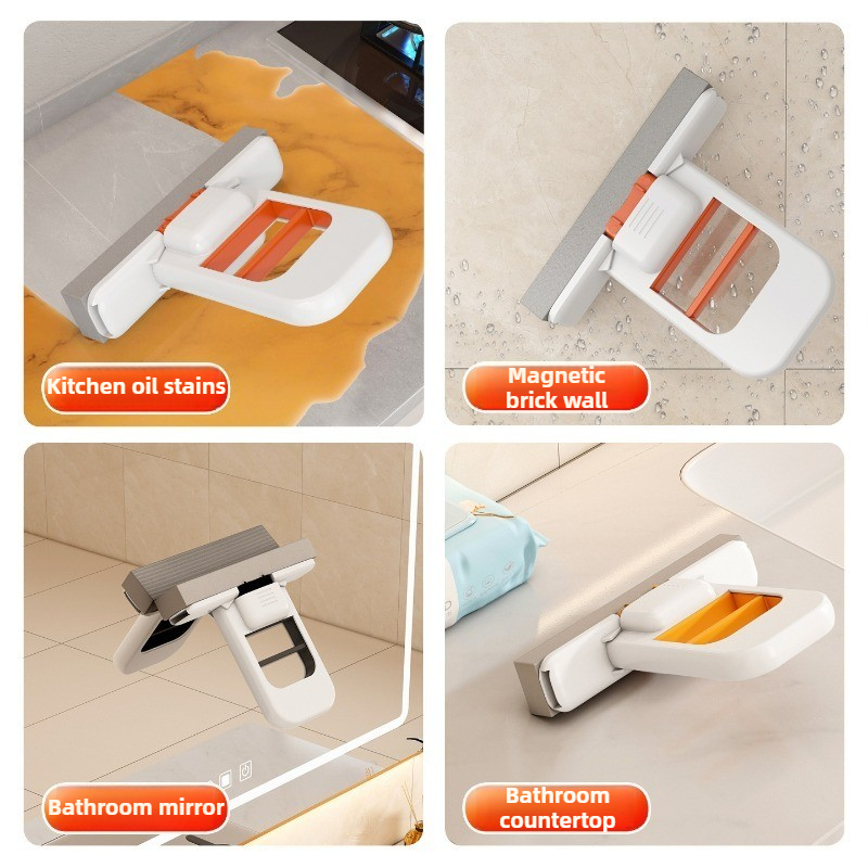 Mini Mops Vloerreinigingsspons Knijpmop Huishoudelijke schoonmaakmiddelen Thuis Auto Draagbare ruitenwisser Glazen scherm Bureaureiniger Mop