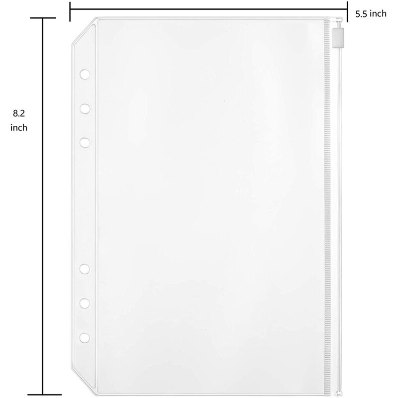A5 Leather Notebook Binder with 16Pcs A5 Plastic Binder Pockets, Budget Envelope System,A5 Budget Planner Binder Cover
