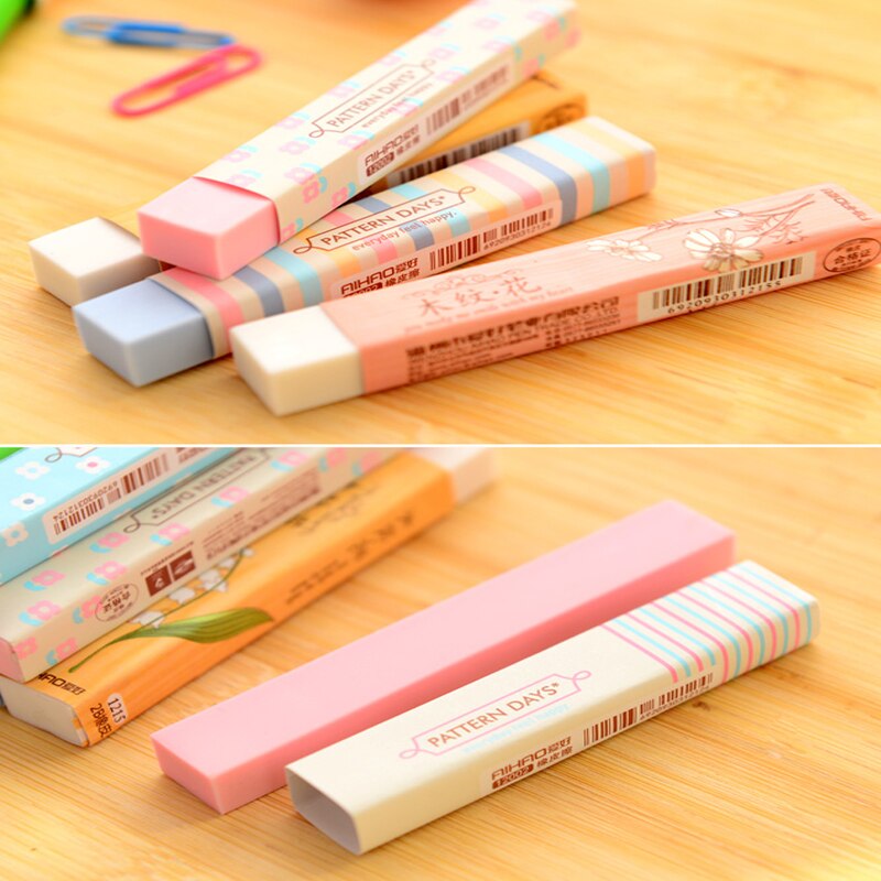 1Pcs Kleur Strip Gum Verse Leuke Student Examen Art Met Schoon Gum Kind Schilderen Kantoor Schoolbenodigdheden