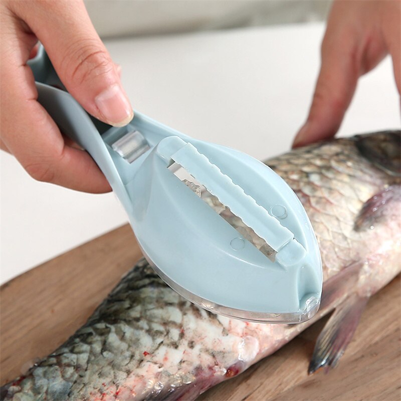 Fish Skin Brush Scraping Brush Grater Quick Disassembly Fish Knife Cleaning Peeling Skin Scraper Fish Bone Tweezers Tool Gadge