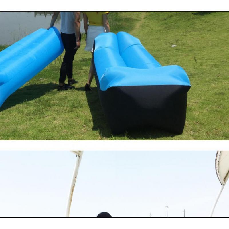 240*70cm påsar strandsoffa camping utomhusprodukter snabb uppfällbar luftbäddsoffa bra sovsäck uppblåsbar luftsäck