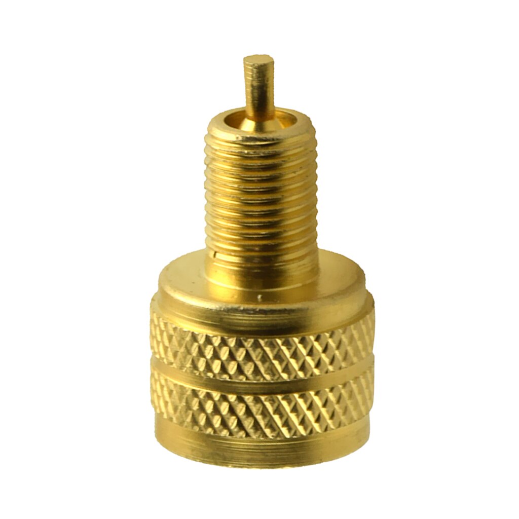 External Large Bore Valve Down to Standard Bore Adapter Brass