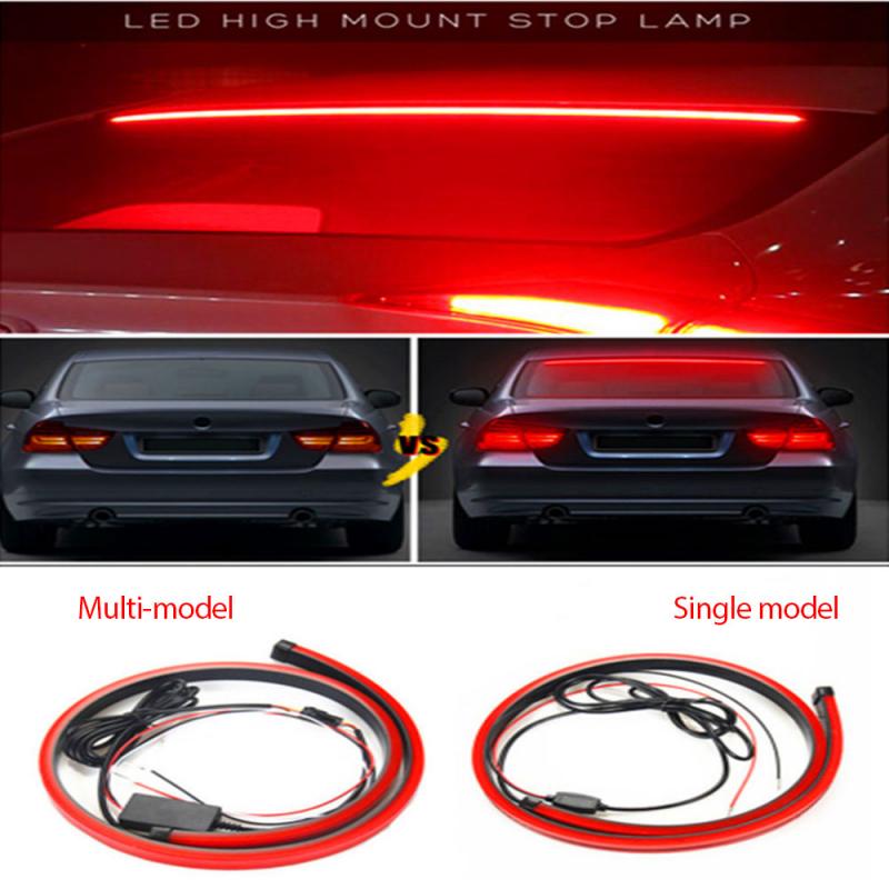 Auto Remlichten Gemodificeerde Knipperende Led Decoratieve Multi-mode Waarschuwing 90Cm Rood Licht Bar Auto Beroep Accessoires