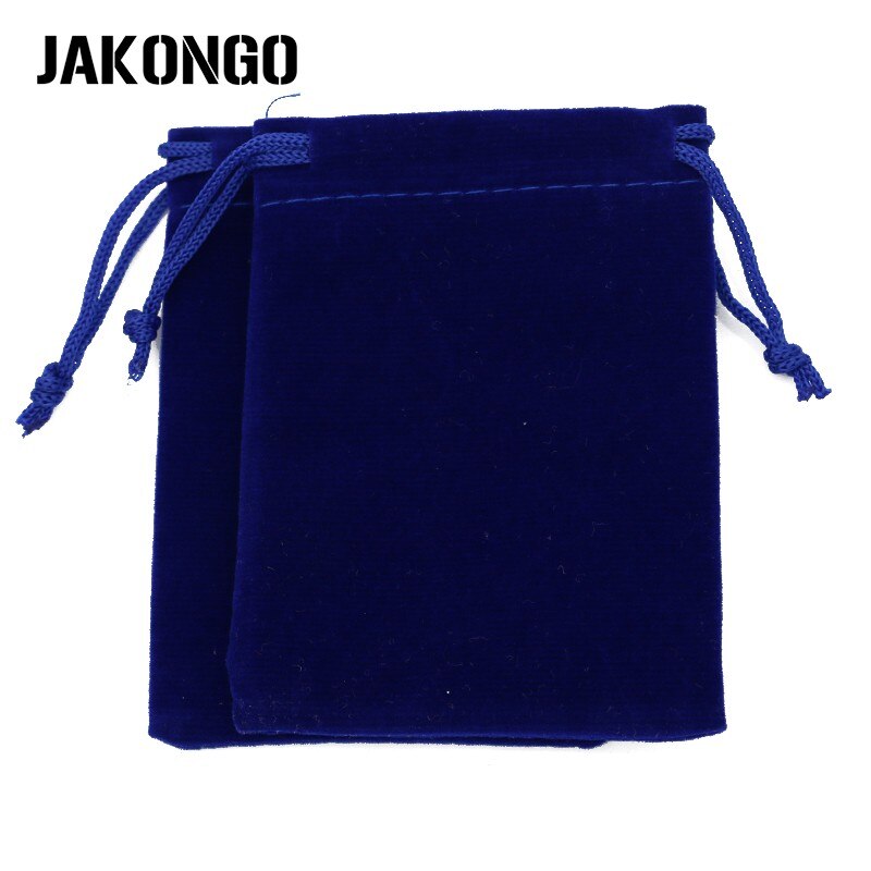 JAKONGO 10 teile/los 7X9cm 9X12cm Samt Schmuck Verpackung Display Taschen & Schmuck Beutel Kordelzug Verpackung Taschen 6 Farben: Blue / 9x12cm