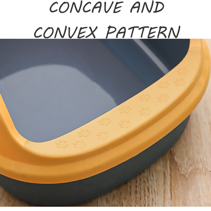 Pet Supplies Cat Litter Box Semi-enclosed with Spoon Shoveling Feces Officer Anti-splashing Cat Litter Box Cat Supplies Cat Box