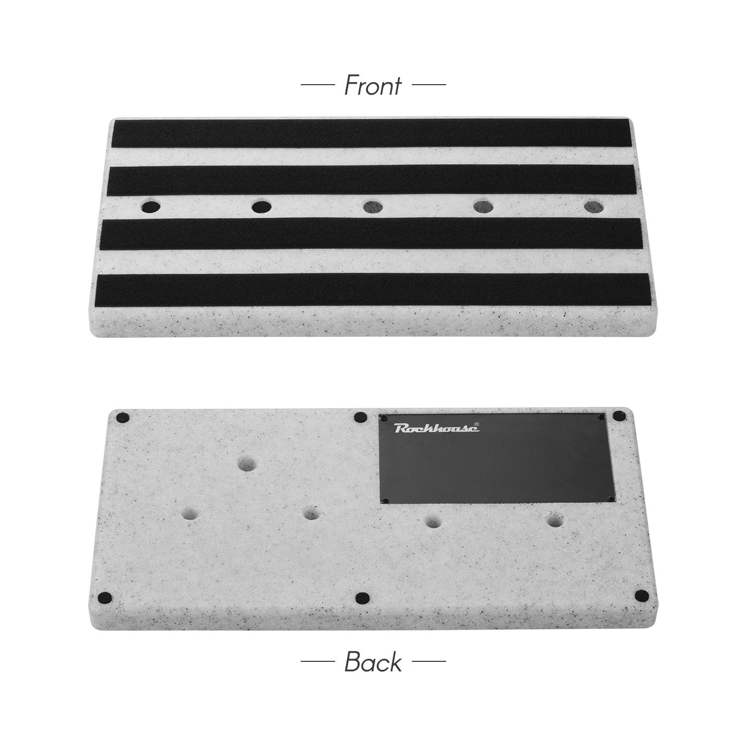 Rockhouse RPB-2/3 Large Portable Guitar Effect Pedal Board Lightweight Engineering Plastic with Linking Tapes Guitar Accessories