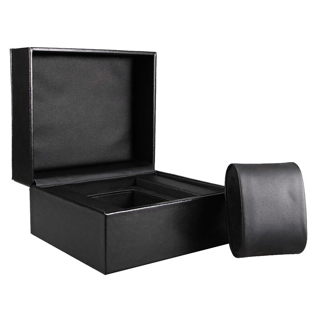 Watch Case Faux Leather Single Slot Collection Jewelry Bracelet Storage Box