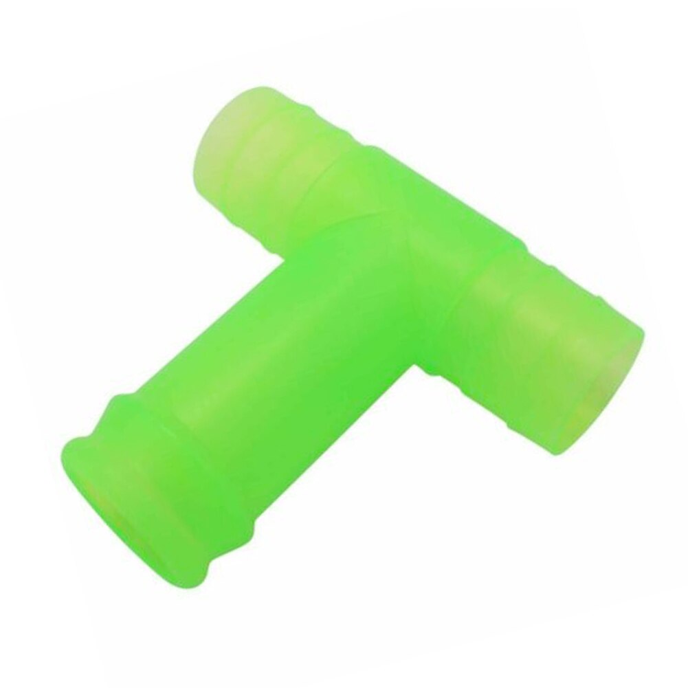 Beer Snorkel Siliconen Trechter Drinken Stro Dubbele Bier Snorkel Voor Entertainment Keuken Party Bar Brouwen Tool: B-Green