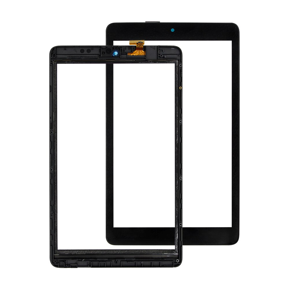For Alcatel 3T 8.0 9027W 9027 LCD Display Touch Screen Digitizer Glass Sensor Assembly + Frame