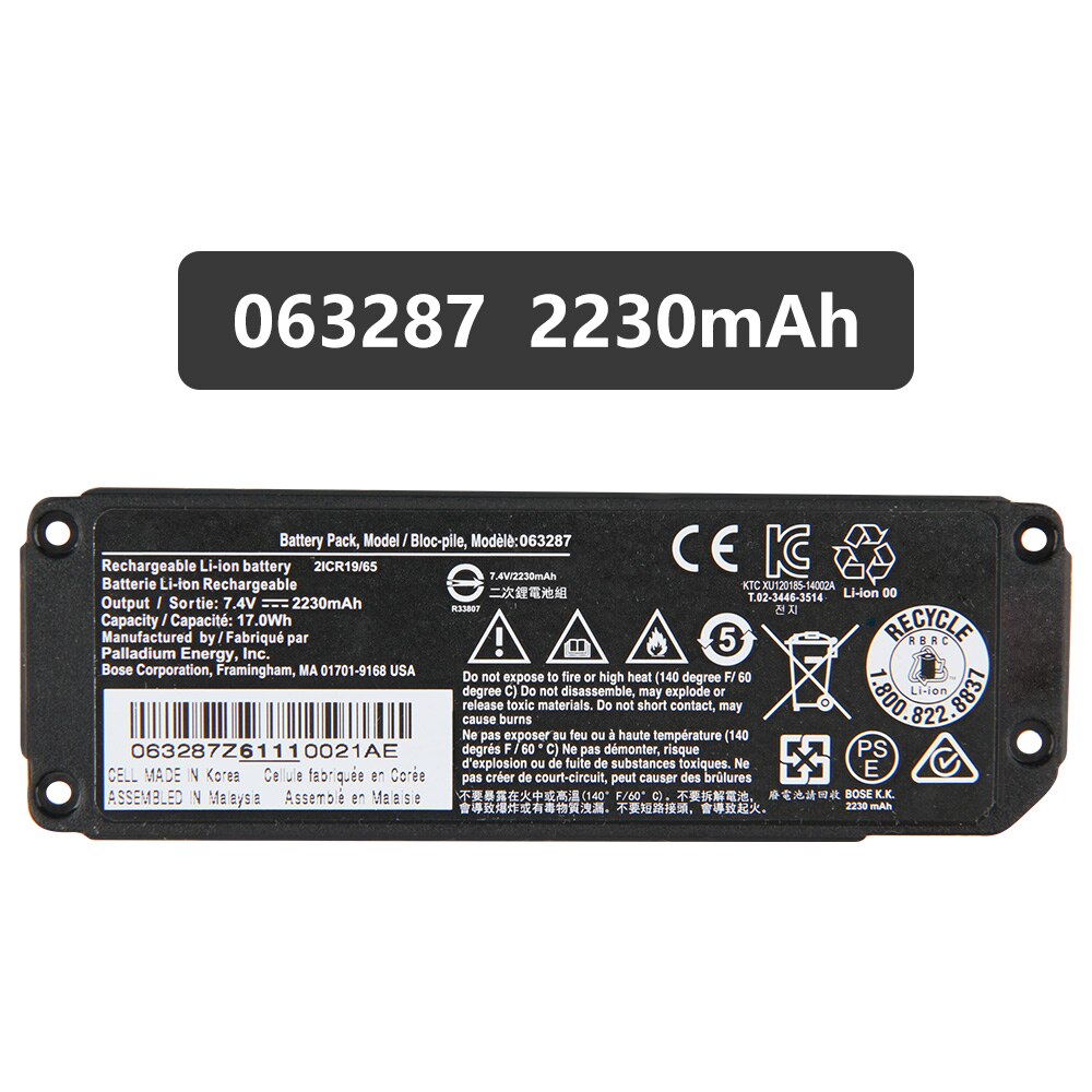 Lautsprecher Ersatz Batterie Für BOSE SoundLink Mini ICH Bluetooth 061384 063404 063287 061386 061385 batterie Original + werkzeuge freies: 063287 2230mAh