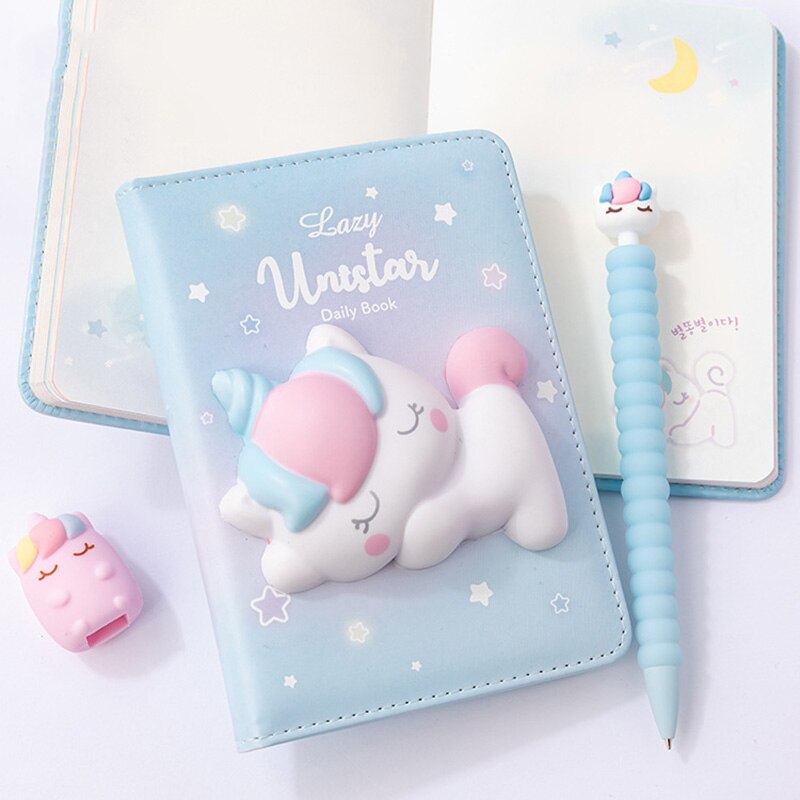 Children Students Planner Agenda Notebook Cute Decompression Notebook Stationery Office School Supplies