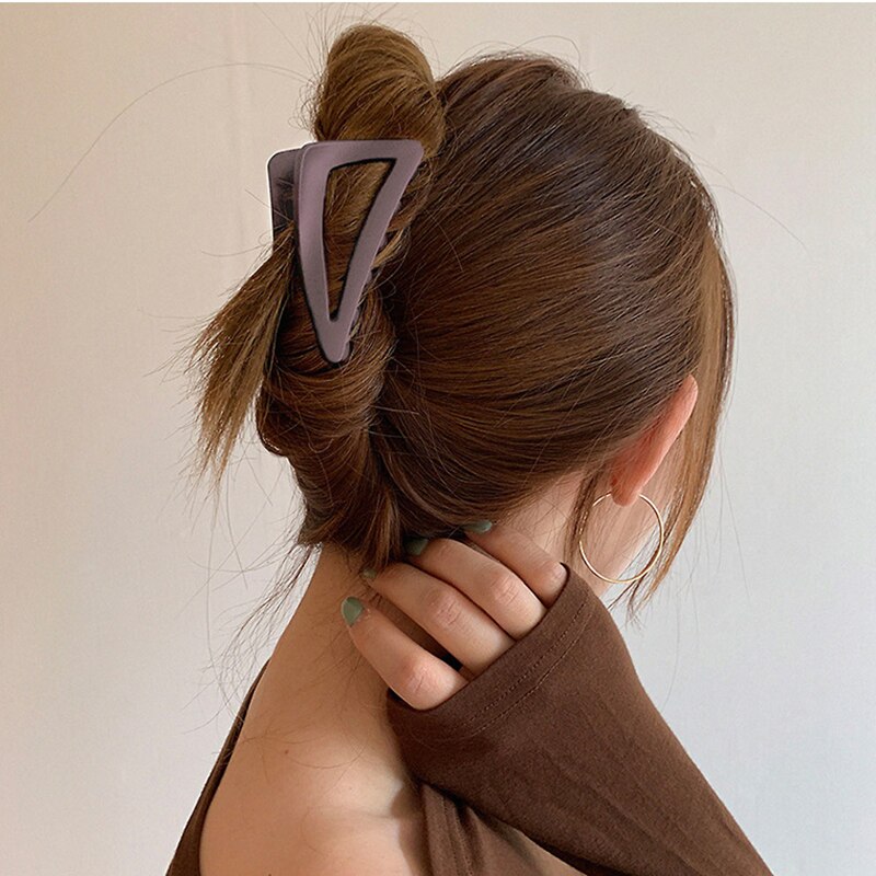 Pinces à cheveux Triangle géométrique pour femmes, Style japonais, Vintage, simples, accessoires pour cheveux