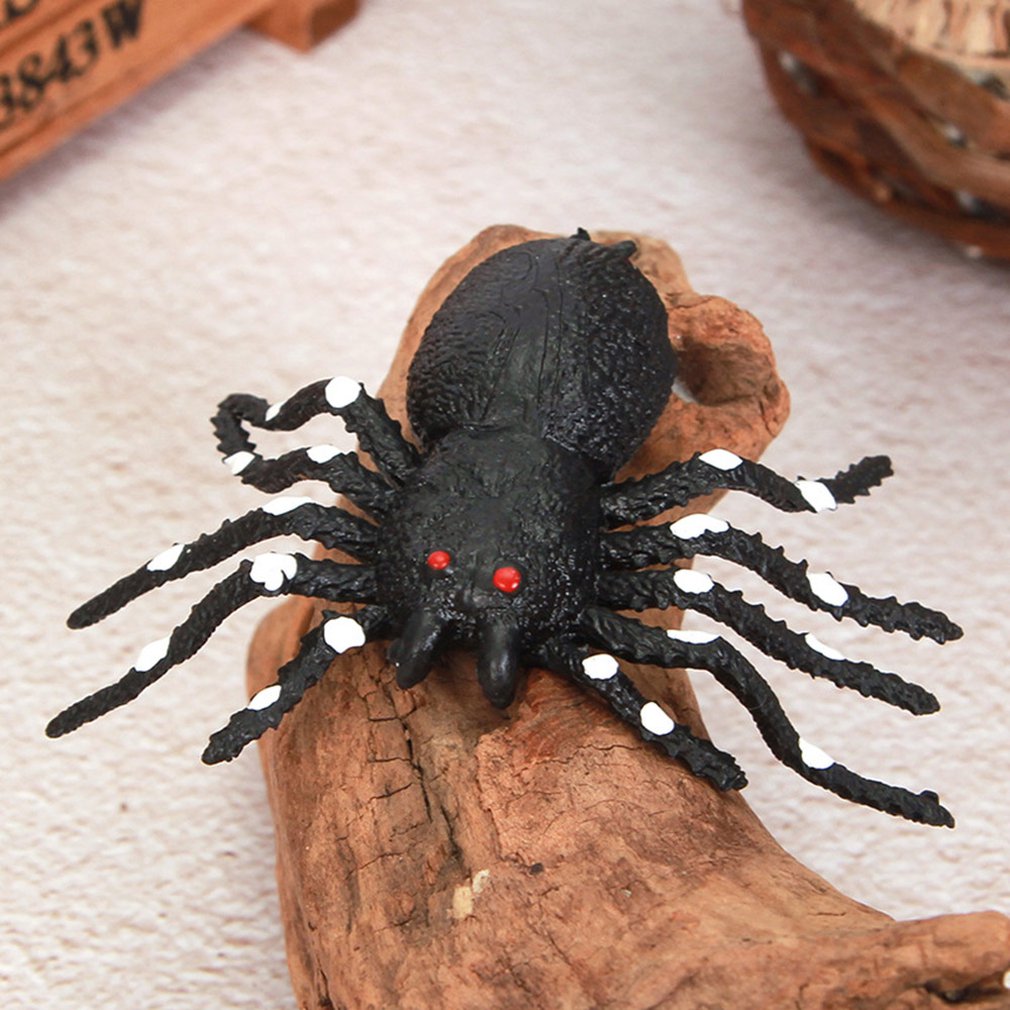 8 pièces grande araignée jouet Spoof et drôle enfants accessoires délicats Trp matériel Simulation araignée jouet Halloween accessoires
