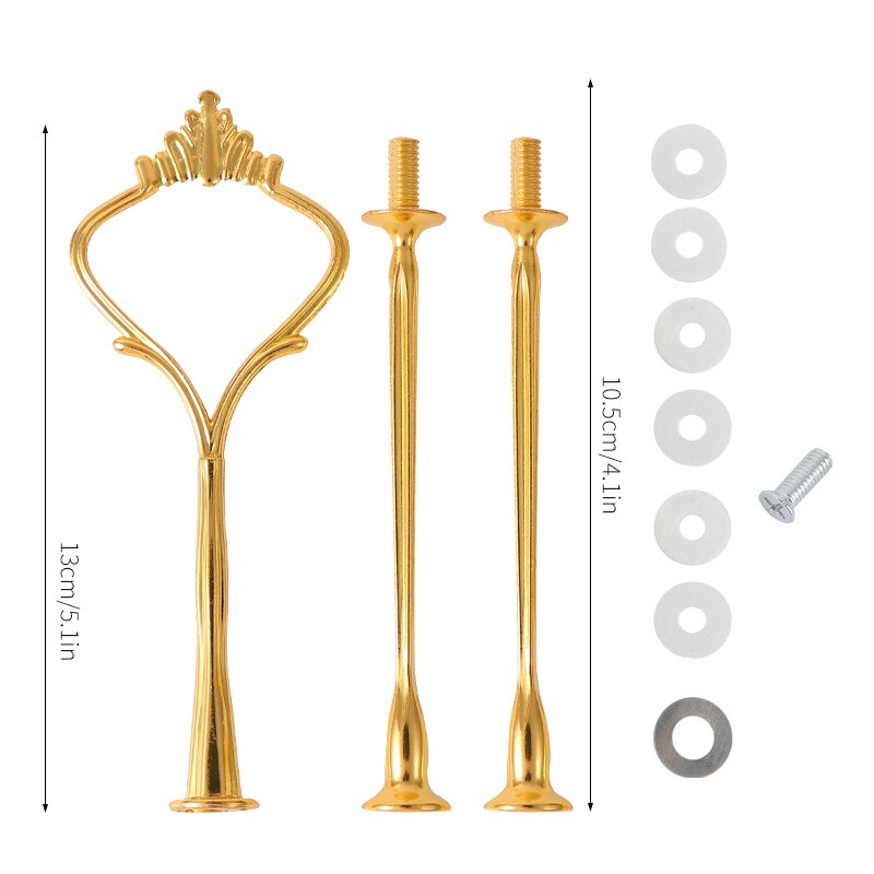 Vierkante Ronde Liefde Hartvormige Cake Drie-Layer Beugel Hars Lade Diy Siliconen Mal Coaster Epoxyhars Mal accessoires Kit: 1