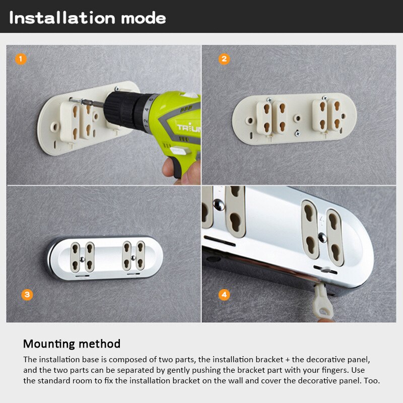 500ml Soap Dispenser Stainless Steel Bathroom Shower Lotion Shampoo Wall Mount For Wash-Bathroom Kitchen