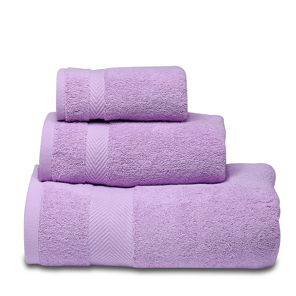 SEMAXE Soft Towels Set Cotton,Bath Towel, Hand Towel,Washcloth,Highly Absorbent, Hotel For Bathroom. yellow,Sell: Purple