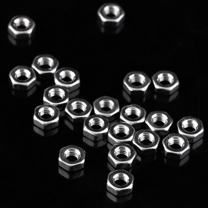 340pcs M3 Hex Socket Screw Nut Stainless Steel M3 Screws Nuts Assortment Kit Fastener