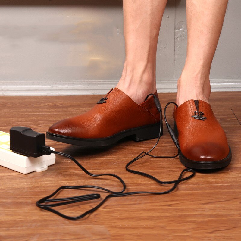 Data Line + plantillas para hombre y mujer, plantillas de calefacción de piel de felpa con USB eléctrico, plantilla calefactable para invierno, Unisex