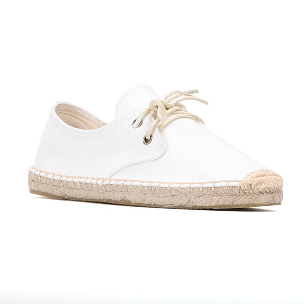 Alpargatas de cáñamo con plataforma plana para Mujer, zapatos de goma de encaje, informales, oferta especial limitada,