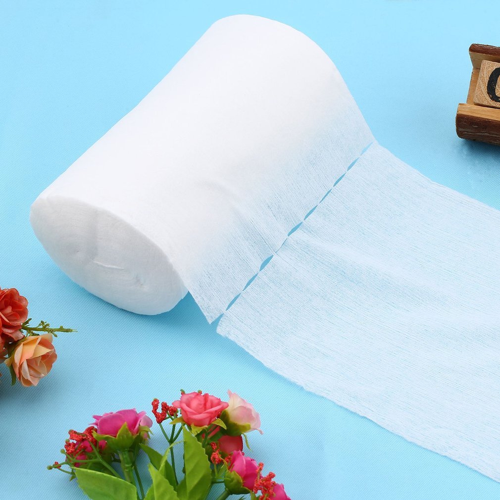 Couche-culotte en tissu jetable biodégradable pour bébé, 100 feuilles de bambou pour 1 rouleau de 18cm x 30cm pour bébé de 3 à 15Kg