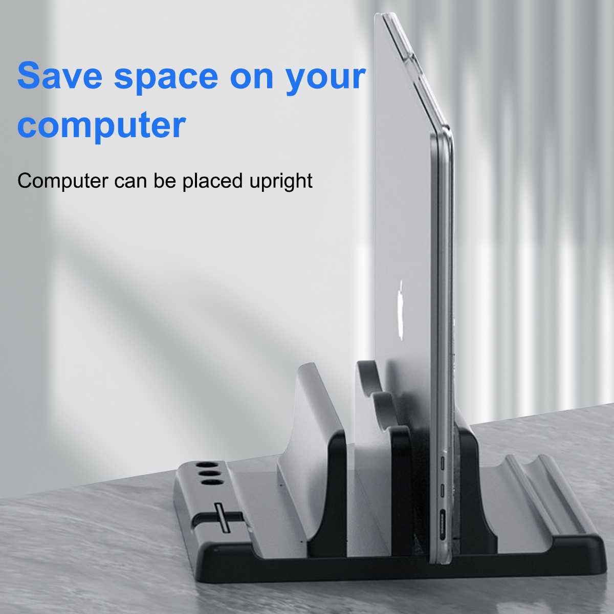 Kantoorlaptopstandaard Verticaal Bespaar bureaublad Ruimte te plaatsen Computeraccessoires Bureauopslag voor MacBook Tablet Telefoon