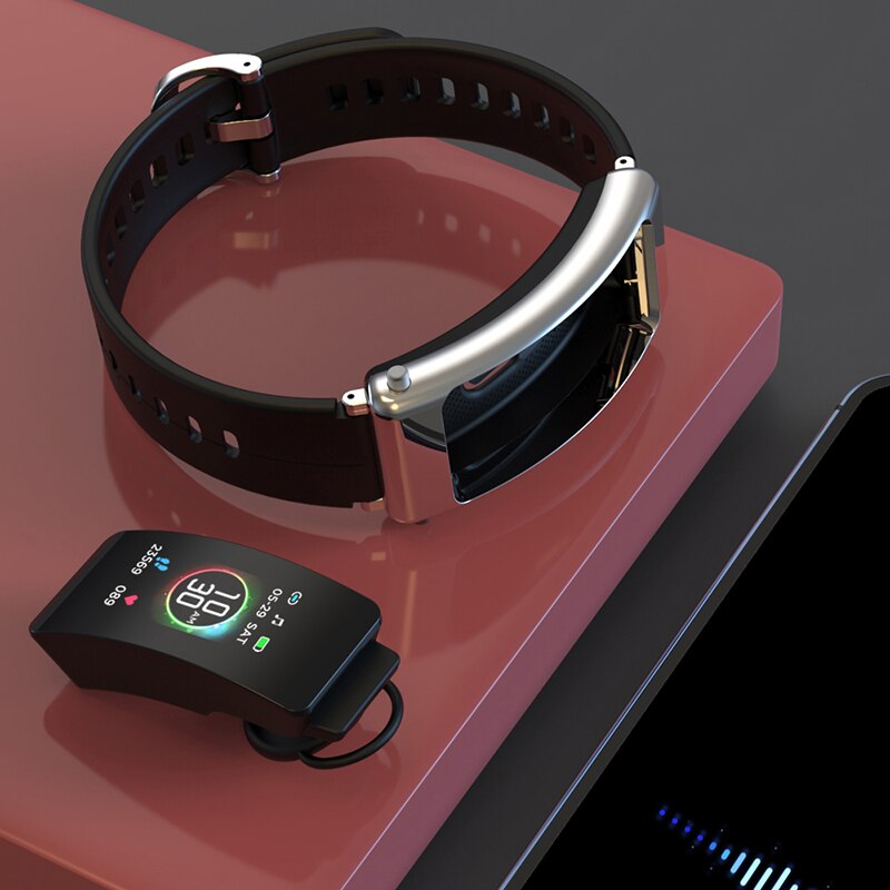 2022 K30 Draadloze Bluetooth Oortelefoon Smart Watch Gezondheid Tracker Stappenteller Fitness Armband Smart Polsband Bluetooth Headset